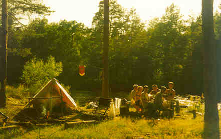 Camp on Pra river