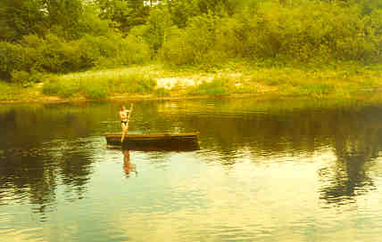 On a dhow on Pra river